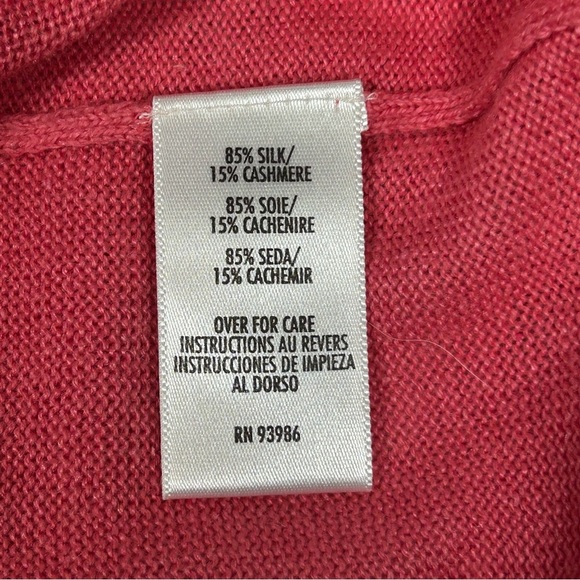 Casual Corner Women's Silk Cashmere Cardigan Sweater Vintage - Picture 4 of 10